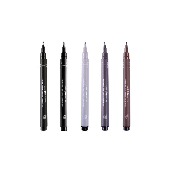 Комплект маркери UNI PIN fineliner Flow and Flourish 5 бр. — изображение 2