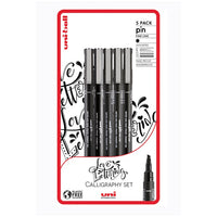 Комплект маркери UNI PIN fineliner Love Lettering 5 бр. — изображение 1