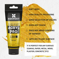 Комплект металически акрилни бои ACRYL PRO Kompozit 15x75 ml — изображение 5