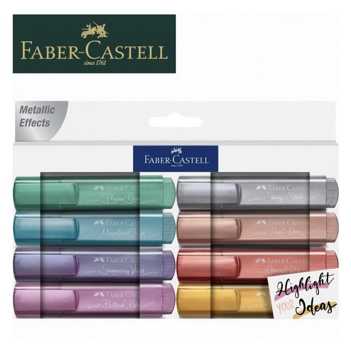 Комплект металик маркери Faber-Castell - 8 броя — изображение 1