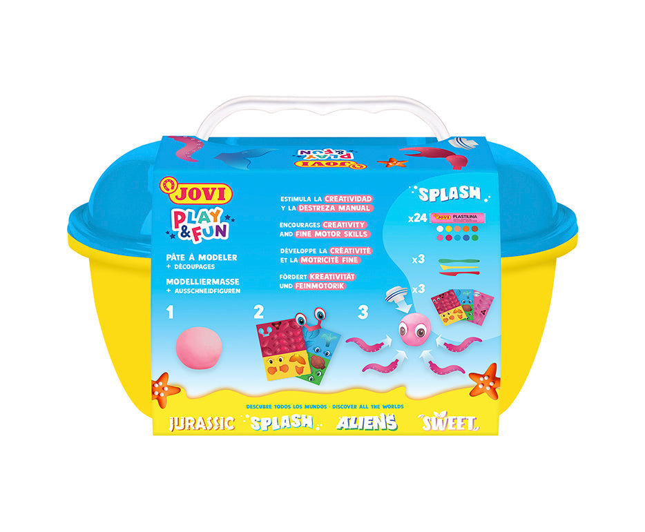 Комплект моделин JOVI Play&Fun Splash 360 g в куфарче