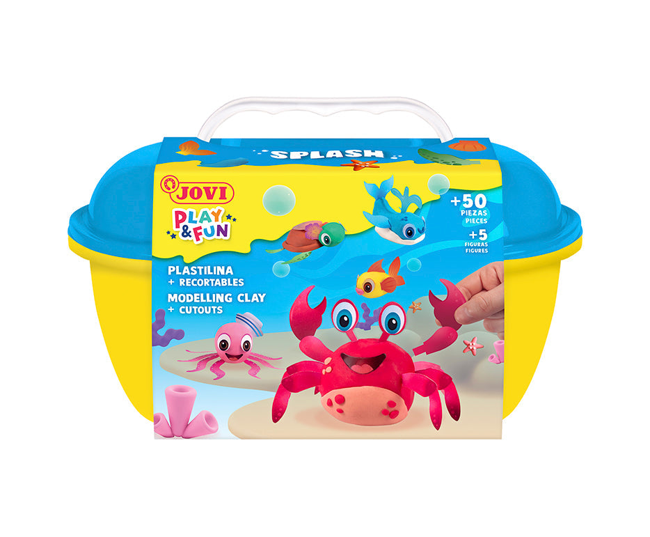 Комплект моделин JOVI Play&Fun Splash 360 g в куфарче