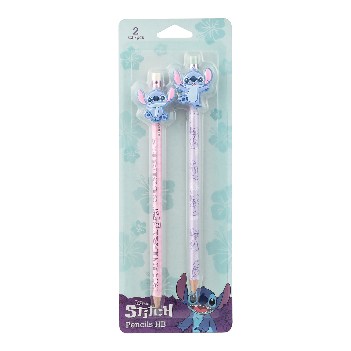 Комплект моливи Colorino Stitch Pastel 3, кръгли с гумичка