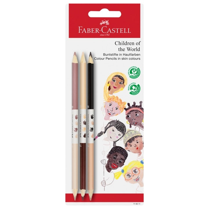 Комплект моливи Faber Castell Children of the World 3 броя — изображение 1