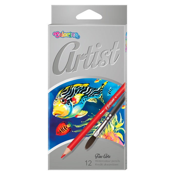 Комплект моливи за акварел с четка Colorino Artist — изображение 1