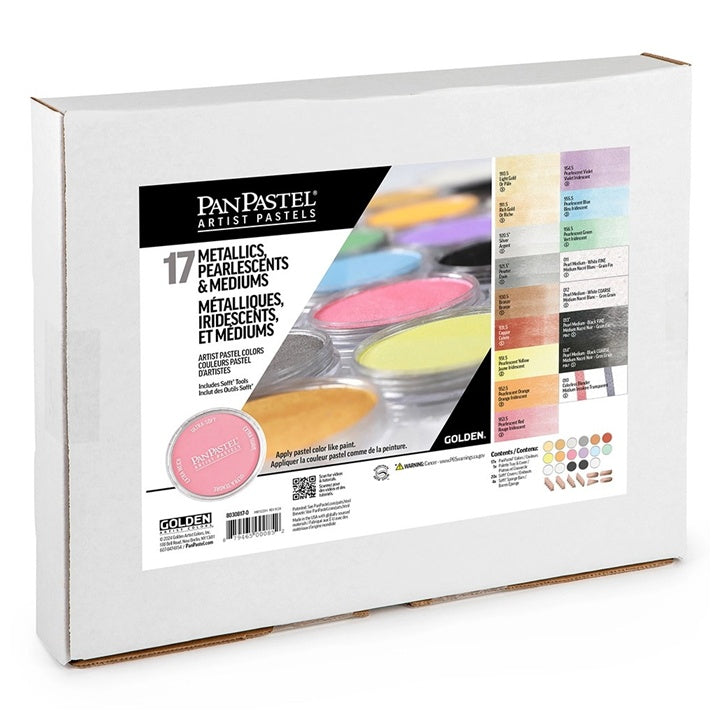 Комплект пастели PanPastel Metallic и Pearlescent със златни медиуми - 17 бр. — изображение 1