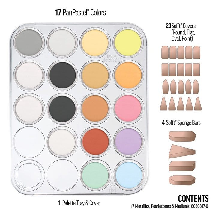 Комплект пастели PanPastel Metallic и Pearlescent със златни медиуми - 17 бр. — изображение 3