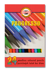 Комплект пастелни моливи в лакирана опаковка PROGRESSO - 24-бр — изображение 1