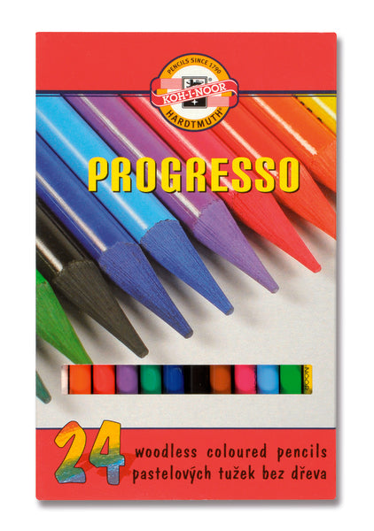 Комплект пастелни моливи в лакирана опаковка PROGRESSO - 24-бр — изображение 1