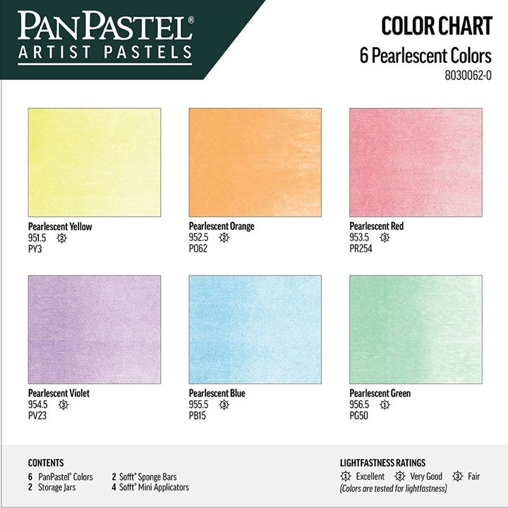 Комплект перлени нюанси PanPastel - златист, 6 части — изображение 2