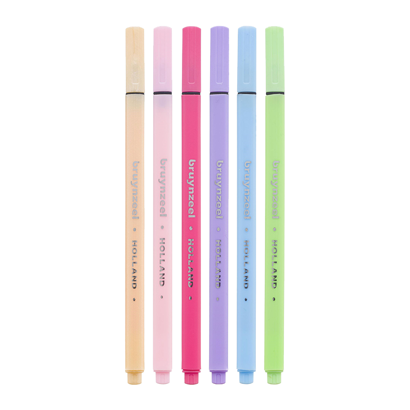 Комплект тънкописци Bruynzeel Fineliner пастелни – 6 бр. / 0,4 mm