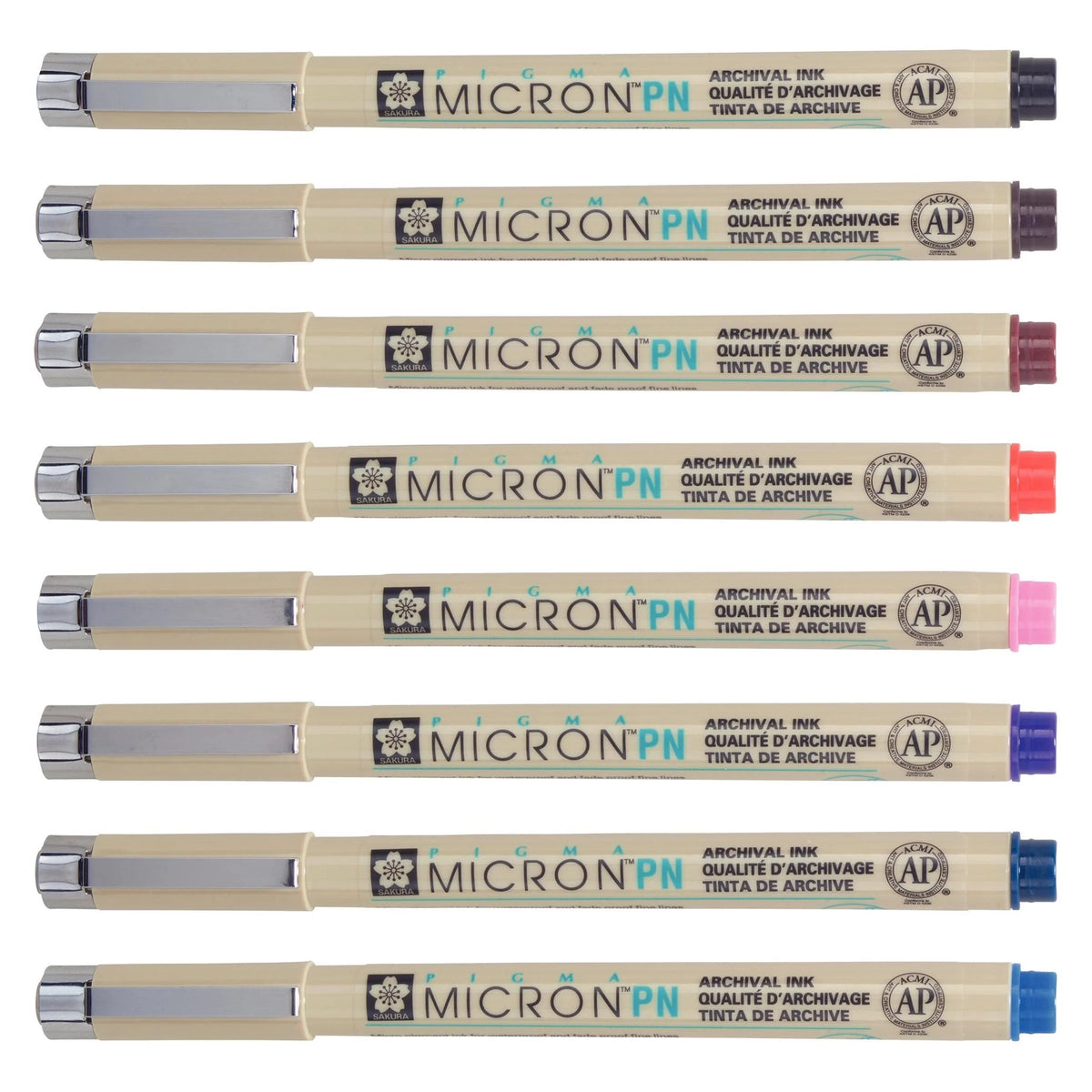 Комплект тънкописци Sakura Pigma Micron PN - 8 бр.