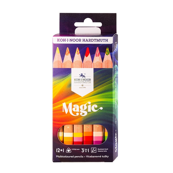 Комплект цветни моливи MAGIC Jumbo 12+1 FSC — изображение 1