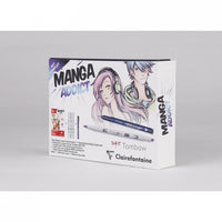 Комплект за рисуване на манга CLAIREFONTAINE Manga Addict Tombow A5 - 50 листа