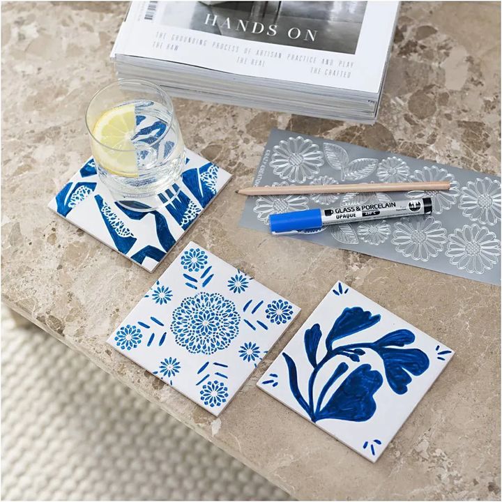 Комплект за рисуване на мини творчески порцелан - подложки — изображение 5