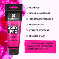 Флуоресцентна акрилна боя ACRYL PRO ART Kompozit 75 ml