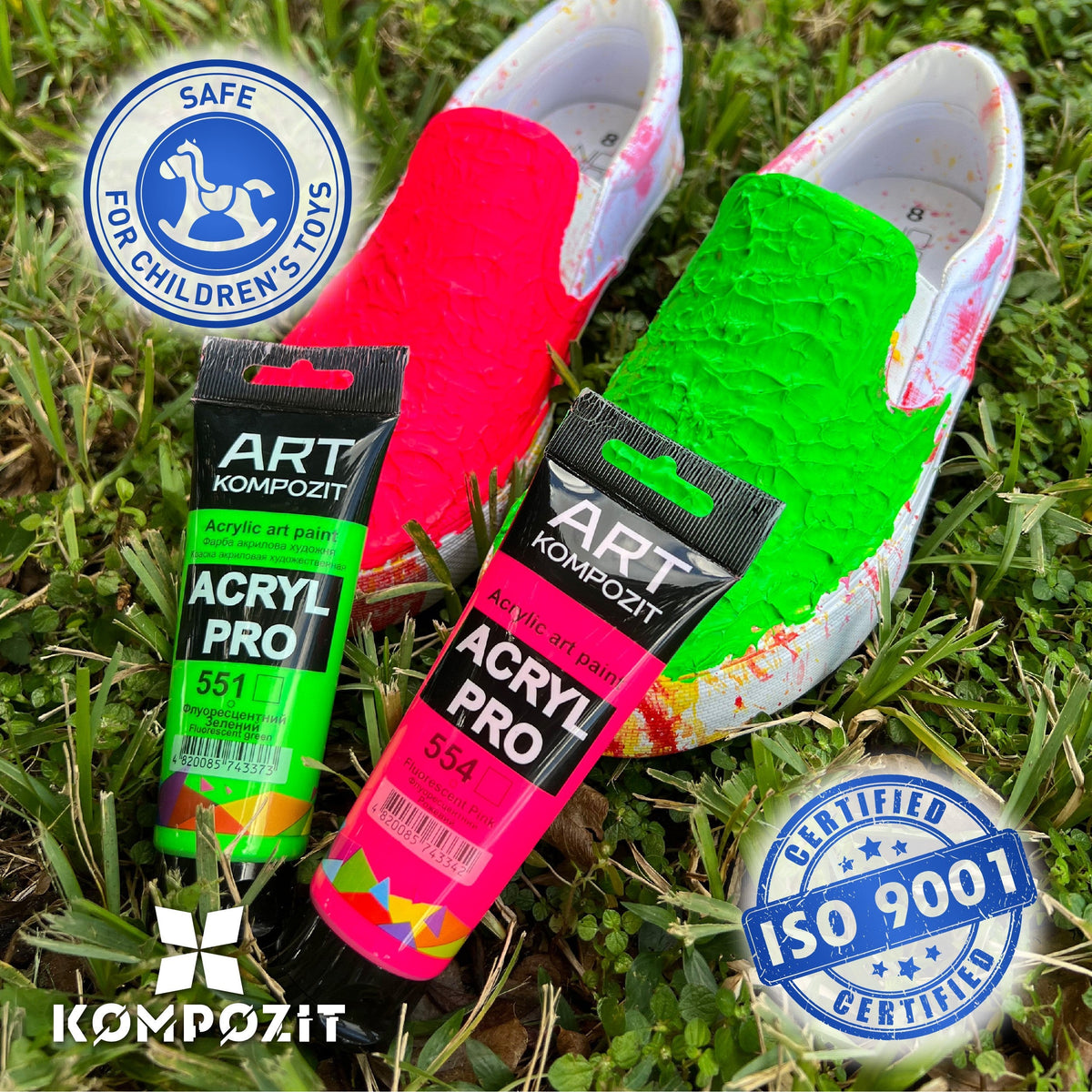 Флуоресцентна акрилна боя ACRYL PRO ART Kompozit 75 ml