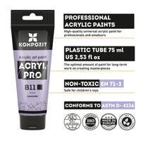 Пастелна акрилна боя ACRYL PRO ART Kompozit 75 ml