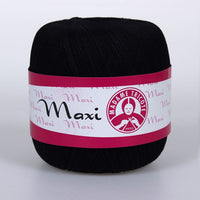 Конец за дантела Madame Tricote Paris Maxi 100 гр. - 9999 μαύρο