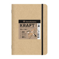 Крафт скицник CLAIREFONTAINE 115 g/m² – A5 – A4, 20 листа