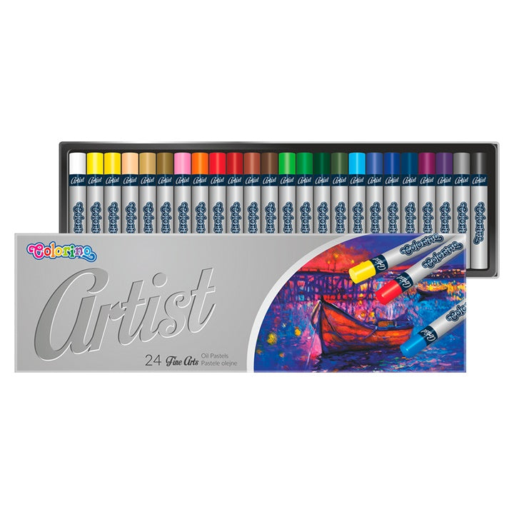 Кръгли маслени пастели Colorino Artist 24 бр. — изображение 1