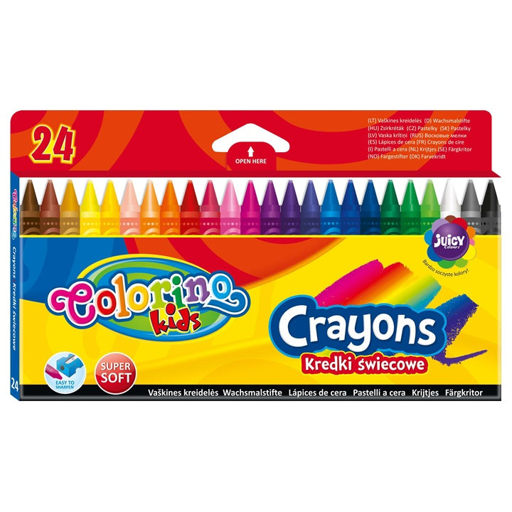 Кръгли пастели Colorino 24 бр. — изображение 1