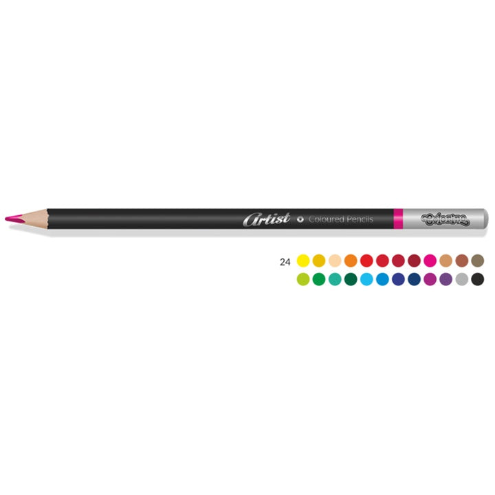 Кръгли цветни моливи за художници Colorino 24 броя — изображение 2