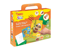 Креативен комплект за рисуване с пясък JOVI Play&Fun Животни – 12 части