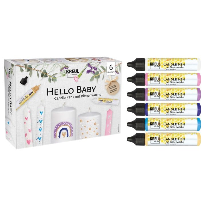 KREUL Комплект свещи за писане 6 x 25 ml Hello Baby — изображение 1