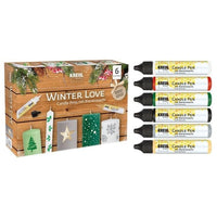 KREUL Комплект свещи за писане Winter Love 6×25 ml — изображение 1