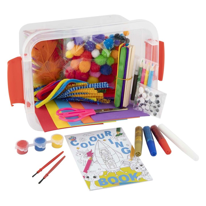 Кутия за занаяти 230+ елемента CRAFT KIT в кутия за съхранение — изображение 1