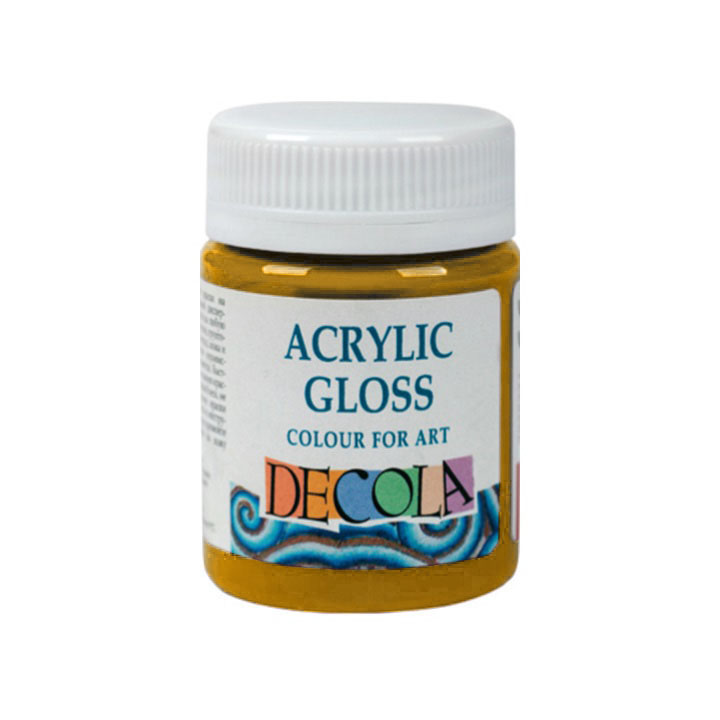 Акрилна боя с блясък Decola 56 мл – Yellow Medium