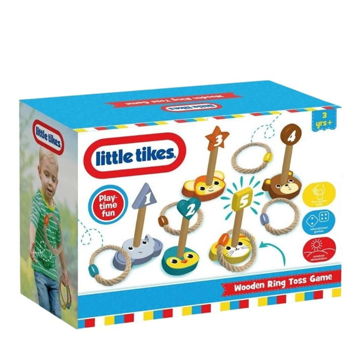 LITTLE TIKES дървена игра с хвърляне на пръстени — изображение 1