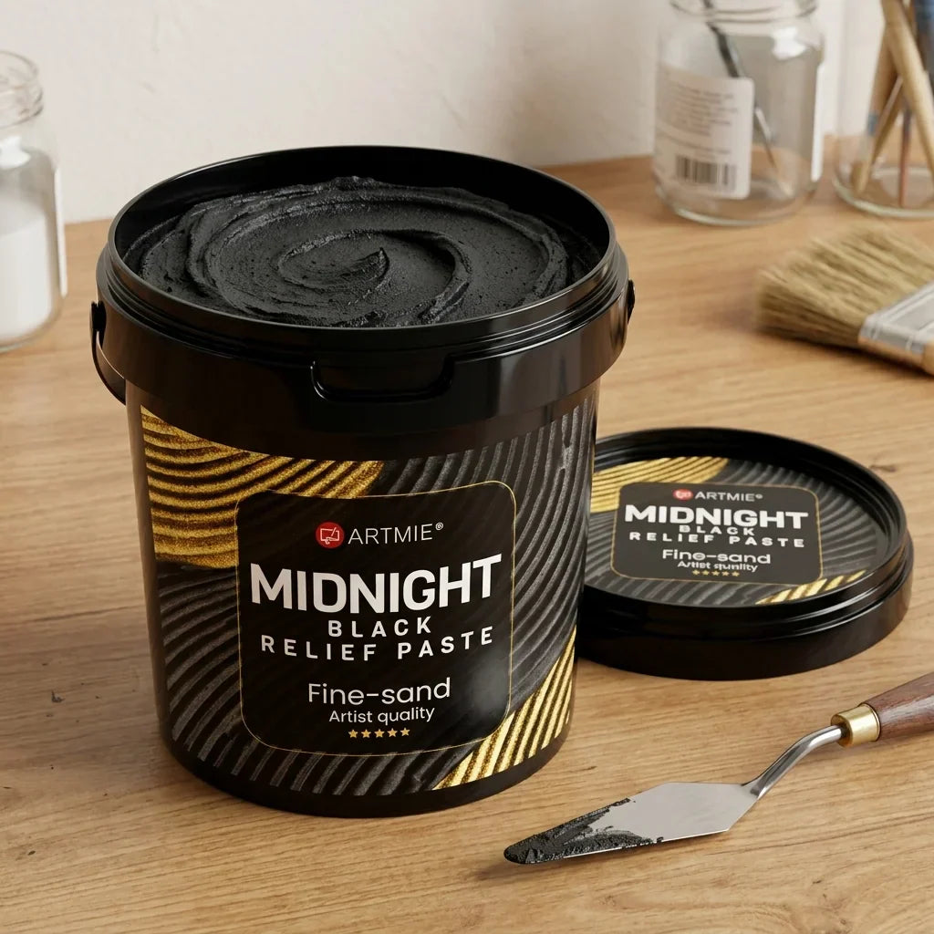 3D черна релефна паста ARTMIE Midnight