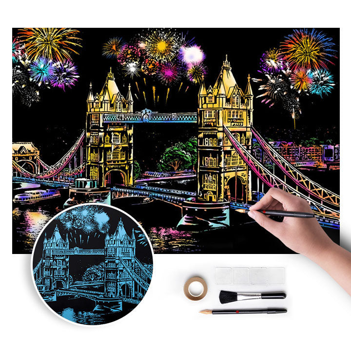Магическа картина за надраскване - London - 75x52 см — изображение 1