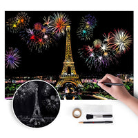 Магическа картина за надраскване - Paris - 75x52 см — изображение 1