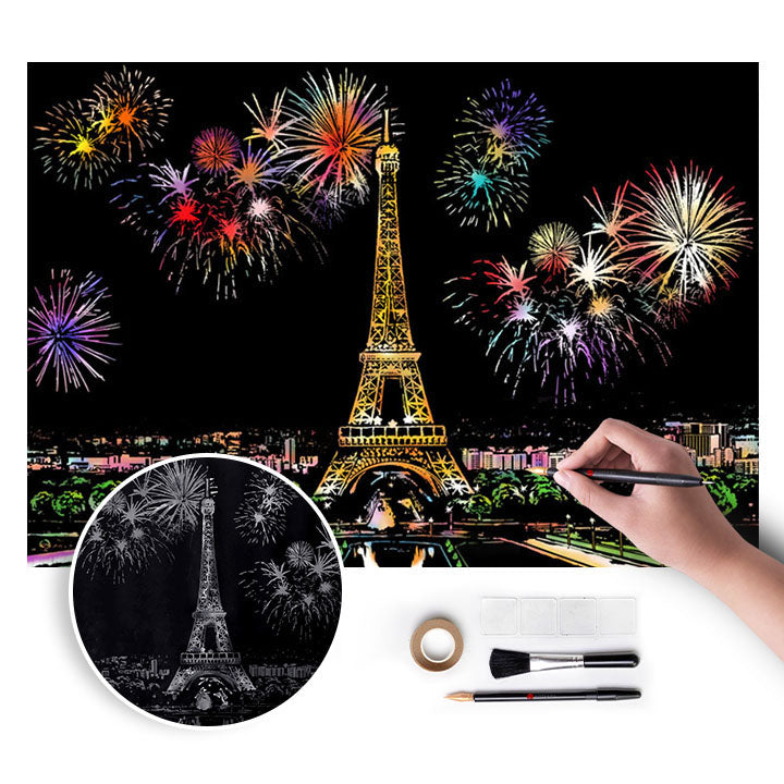 Магическа картина за надраскване - Paris - 75x52 см — изображение 1