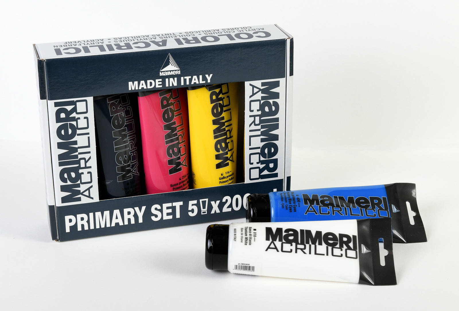 Maimeri Acrilico комплект акрилни бои Primary 200 ml