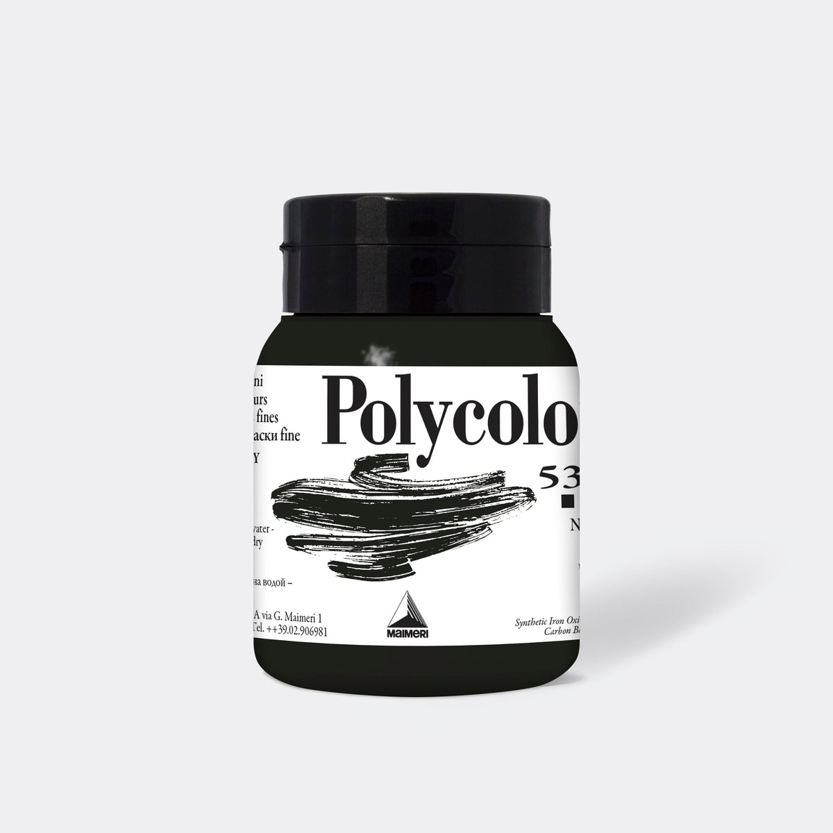Фина акрилна боя MAIMERI Polycolor 500 ml – Черен