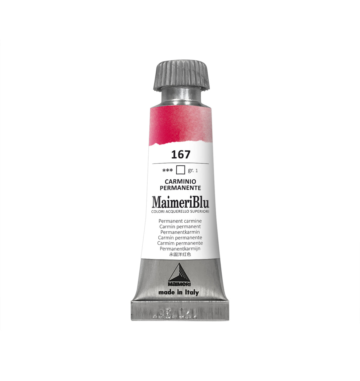 Професионална акварелна боя MAIMERI Maimeri Blu 12 ml – Перманентен кармин