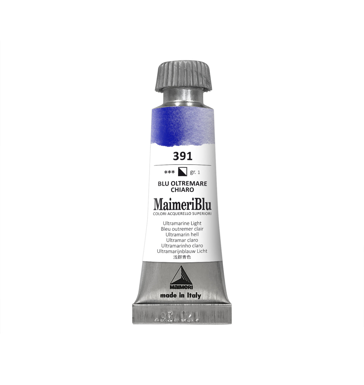 Професионална акварелна боя MAIMERI Maimeri Blu 12 ml – Ултрамарин светъл