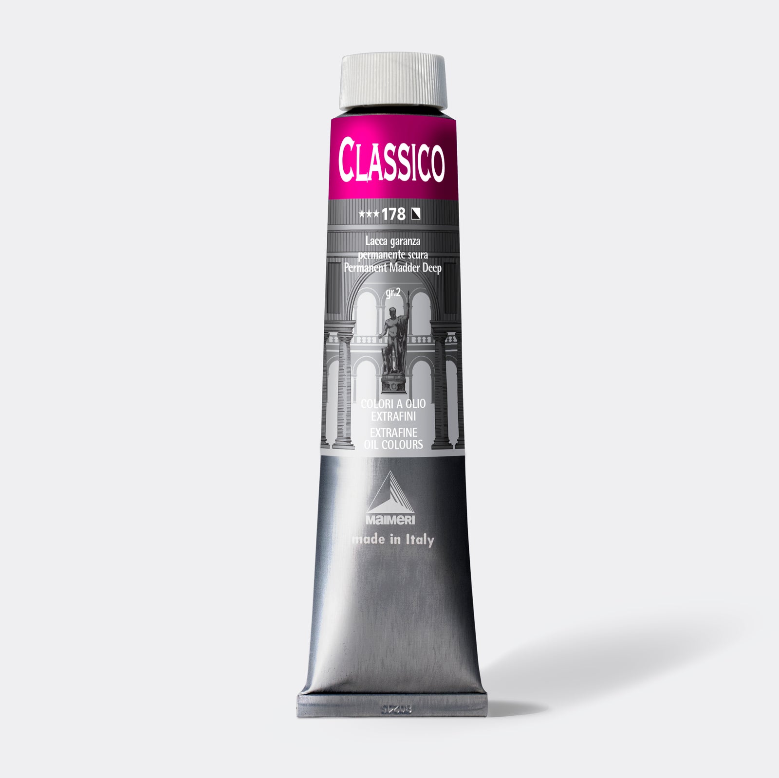 Фина маслена боя Maimeri Classico 200 ml – Перманентен краплак тъмен