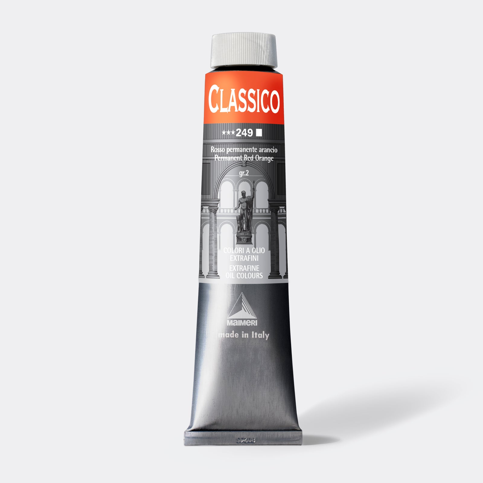 Фина маслена боя Maimeri Classico 200 ml – Перманентен червено-оранжев