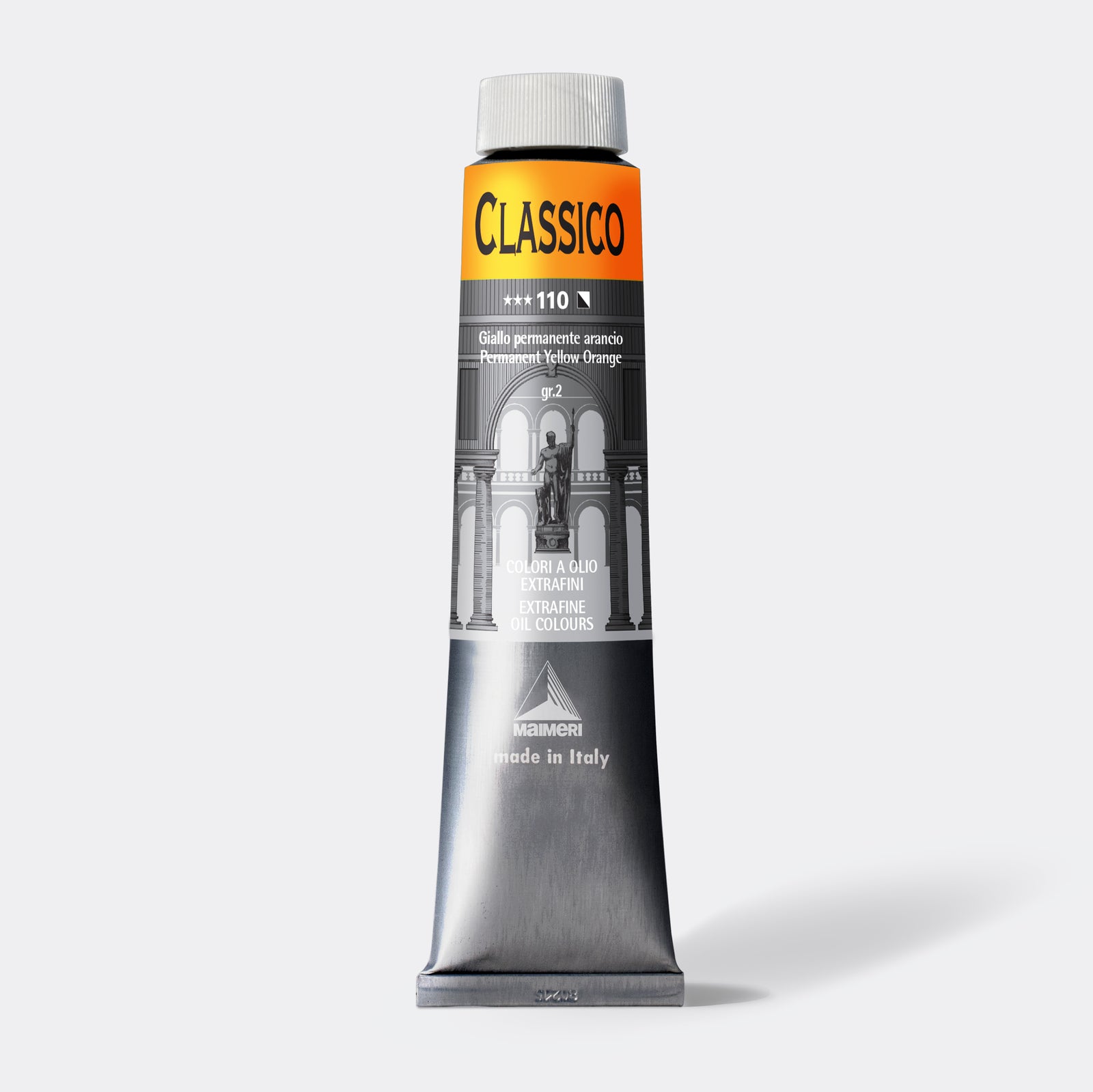 Фина маслена боя Maimeri Classico 200 ml – Перманентно жълто-оранжево