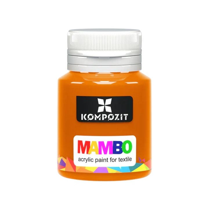 MAMBO Акрилна боя за текстил и кожа 20 ml – 05 Оранжев цвят