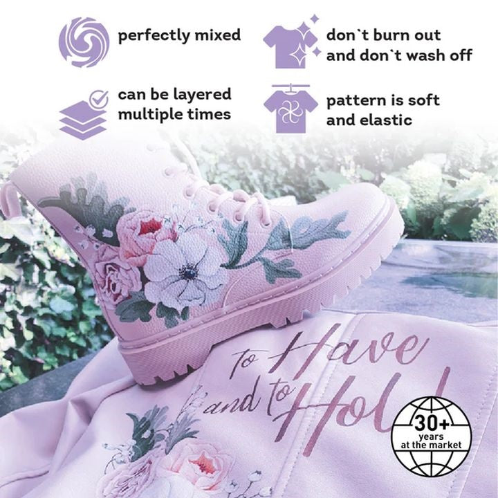 MAMBO Комплект пастелни бои за текстил и кожа — изображение 5
