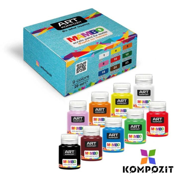 MAMBO Kompozit комплект от цветове за текстил и кожа — изображение 1