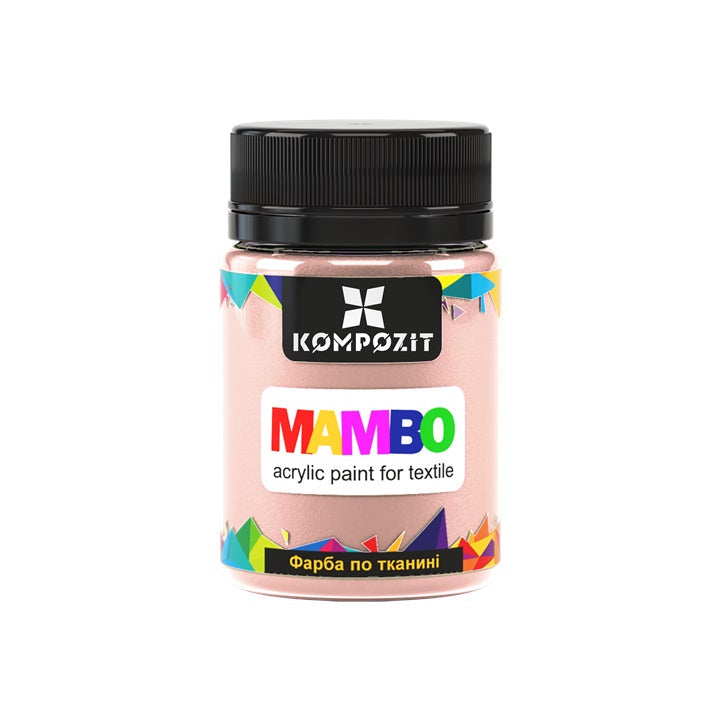 MAMBO Пастелна акрилна боя за текстил и кожа 50ml — изображение 6