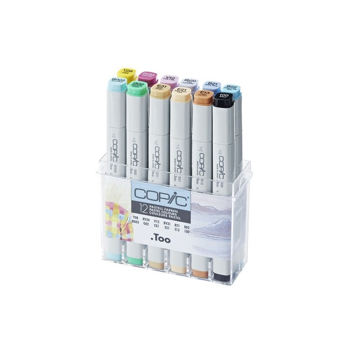 Маркери COPIC Classic Pastel Colours - комплект 12 броя — изображение 1