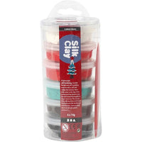 Маса за моделиране Silk Clay Vianoce 6 х 14 гр — изображение 1